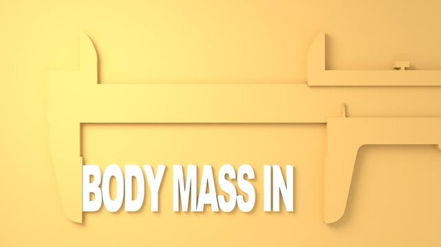 Body mass index measurement. The measuring device. Keywords with the caliper.