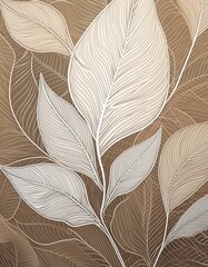 seamless pattern with leaves