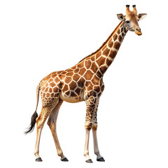 Fototapeta premium Giraffe Isolated on transparent background.