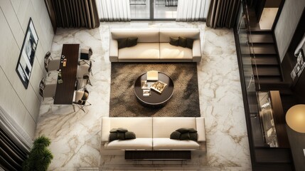 Obraz premium Modern Luxury Living Room Interior Design