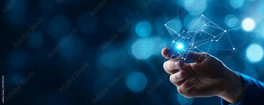 Poster ai-driven finance insights for business growth - harnessing smart contracts and predictive analytics