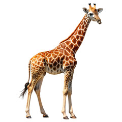 Fototapeta premium Giraffe Isolated on transparent background.