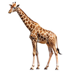 Fototapeta premium Giraffe Isolated on transparent background.