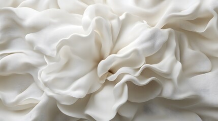 Fototapeta premium Abstract White Textile Fabric Swirls Background