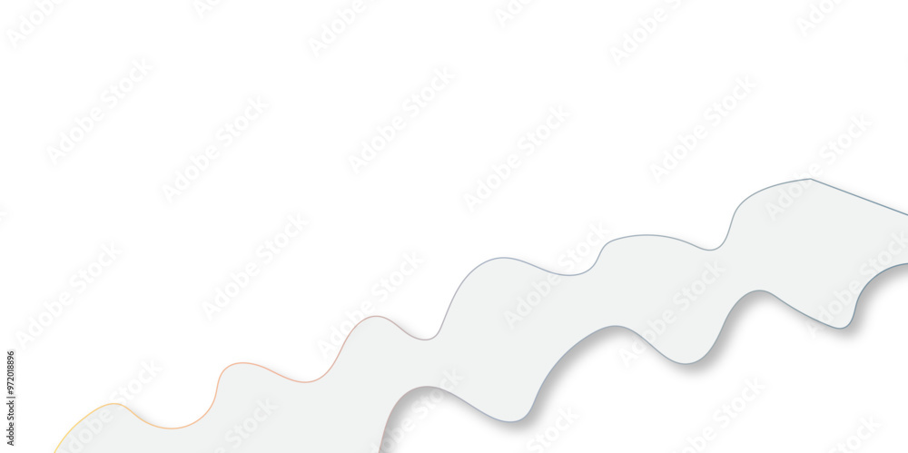 Poster abstract curve line white background. soft smooth lines curving to form a surface of light and white