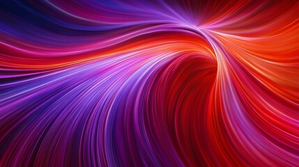 Obraz premium Abstract Swirling Lines Red Purple Gradient Background