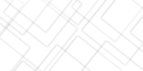 Abstract white and grey geometric overlapping square pattern background with shadow. paper texture design Abstract white background can use for design, background concept, vector illustration.	

