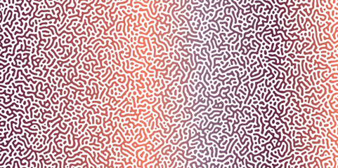 Gradient noise line abstract spread geometric background. Monochrome Turing reaction background. Abstract diffusion pattern with chaotic shapes. Vector illustration	