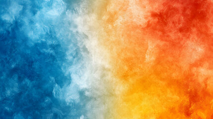 Fototapeta premium Abstract Blue Orange Watercolor Background