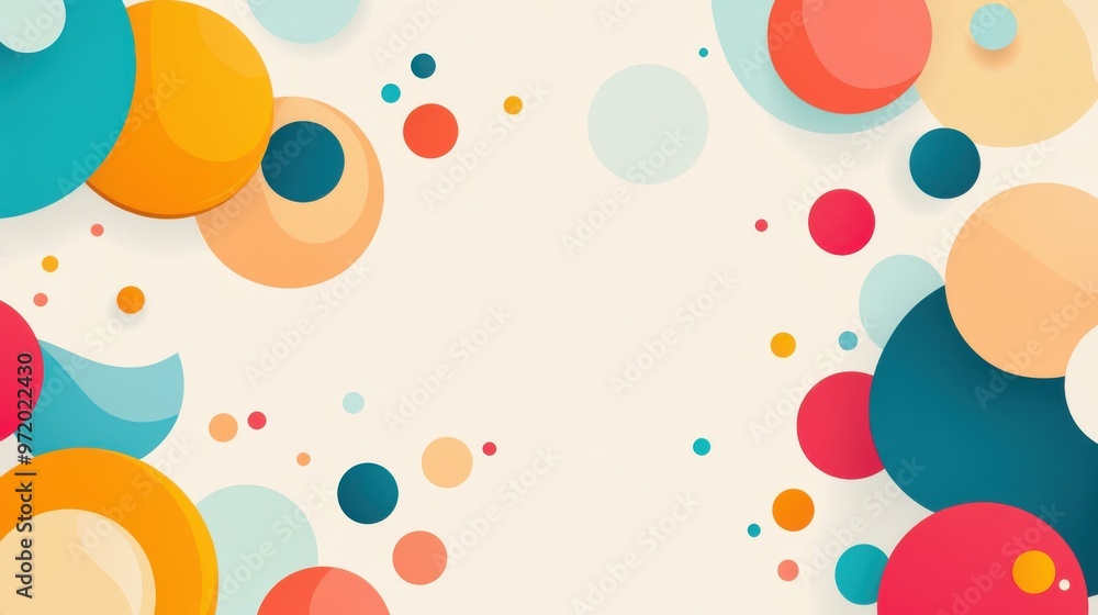 Poster experience the sleek design of glassmorphism with colorful floating spheres and a frosted glass effe