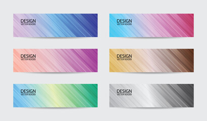 Modern pattern concepts colors design elements headers