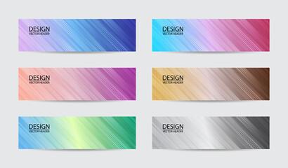 Modern pattern concepts colors design elements headers