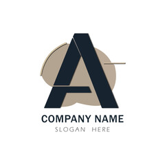 Letter A Tech Logo Design Vector Stock illustration. A Logo Design Vector Stock.