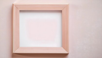 3D rendering of an empty photo frame on a studio background.