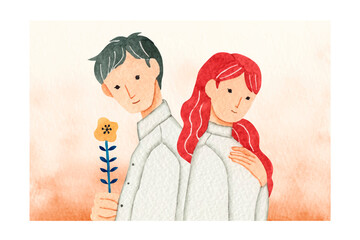 童話 昔話　赤毛のアン アンの愛情　水彩 イラスト