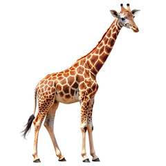 Naklejka premium Giraffe Isolated on transparent background.