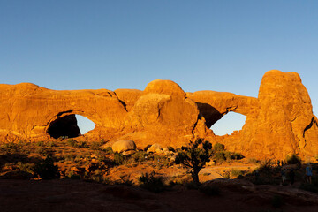 scenic view in arch national park