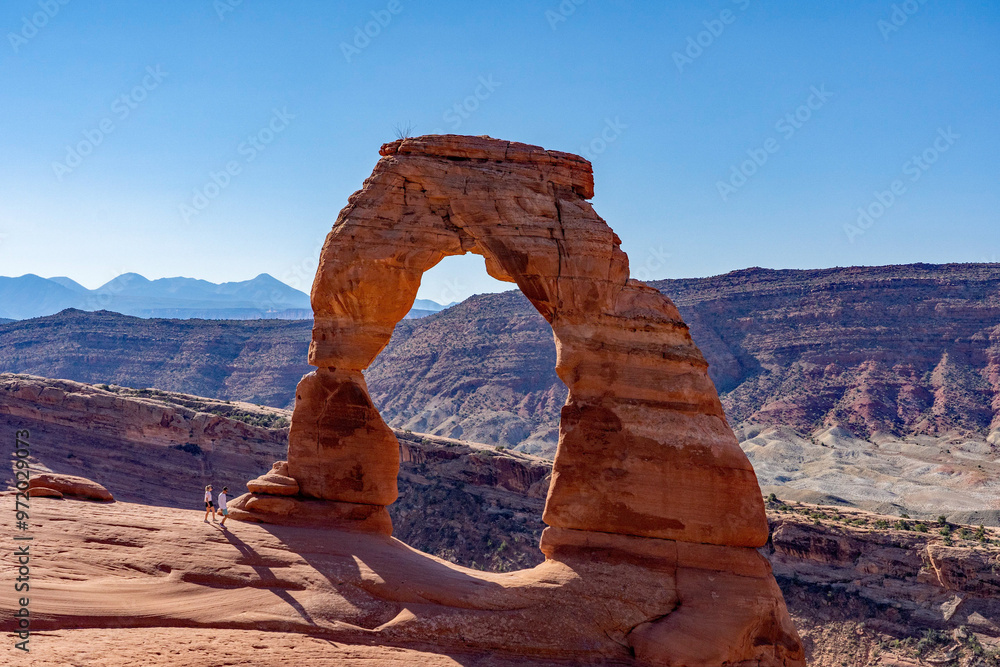 Wall mural scenic view in arch national park