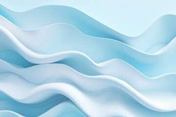 Wavy Ripple Texture, an abstract design featuring soft, flowing ripples that transition from light blue to white, created through advanced artificial intelligence techniques.