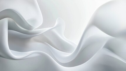 Obraz premium Smooth Flowing Satin like Wavy Abstract Background