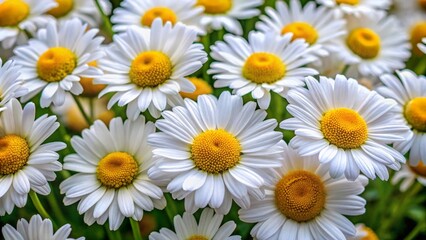 Fototapeta premium daisies in a garden