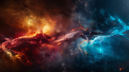 Obraz premium Zodiac constellations in a cosmic setting, vibrant and dynamic,