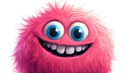 Pink Fuzzy Monster.