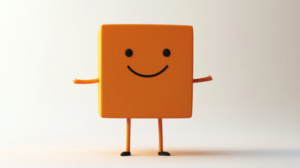 Fototapeta premium Happy Orange Square.