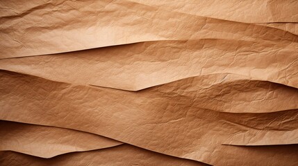 Horizontal arrangement of soft kraft paper texture