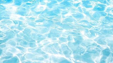 Obraz premium Water wave underwater ocean, swimming pool panorama, blue sky background.