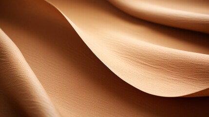 Smooth and natural kraft paper texture background in horizontal orientation