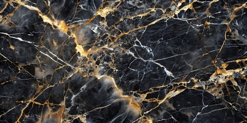 black and golden marble stone background