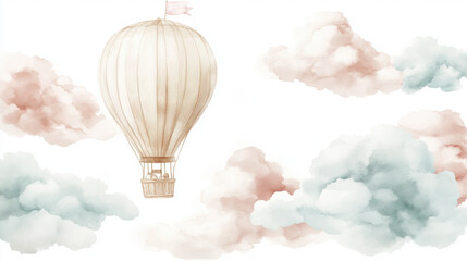 Hot Air Balloon Clouds.