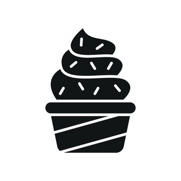 recommend clip art: Ice cream food beverage icon vector basic design simple and modern concept