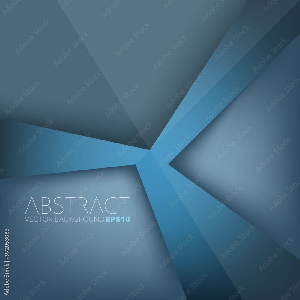 Fototapete graphic geometric triangle overlap vector layer background for text and message design