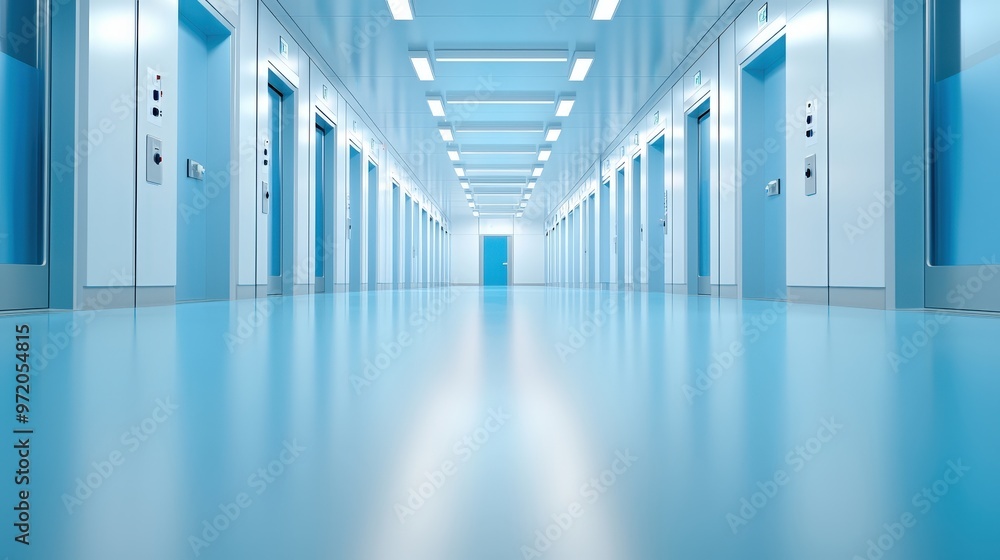 Poster image of a cleanroom environment where strict biosafety protocols are followed