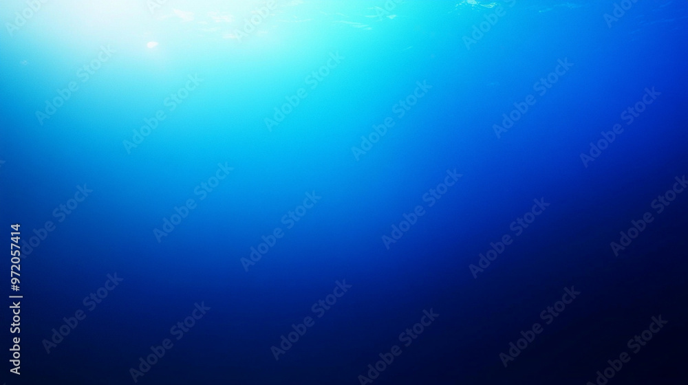 Poster smooth gradient transitions from light to dark shades of blue, creating a calming and minimalistic b