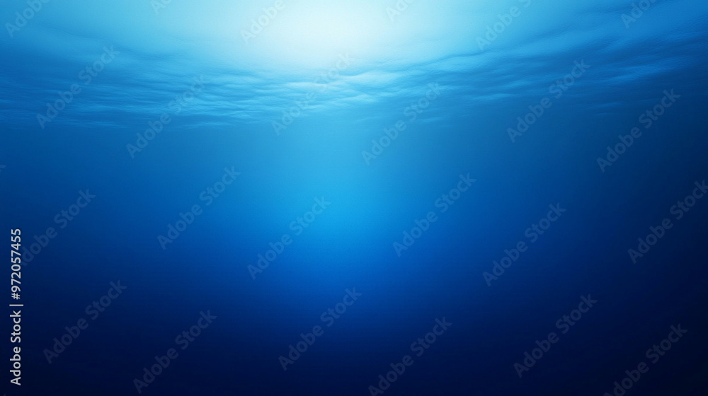 Poster smooth gradient transitions from light to dark shades of blue, creating a calming and minimalistic b