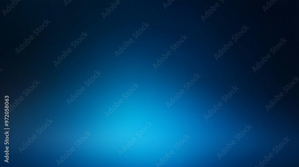 Poster smooth gradient transitions from light to dark shades of blue, creating a calming and minimalistic b