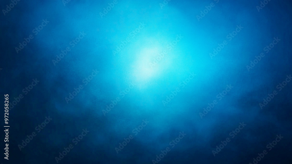 Poster smooth gradient transitions from light to dark shades of blue, creating a calming and minimalistic b
