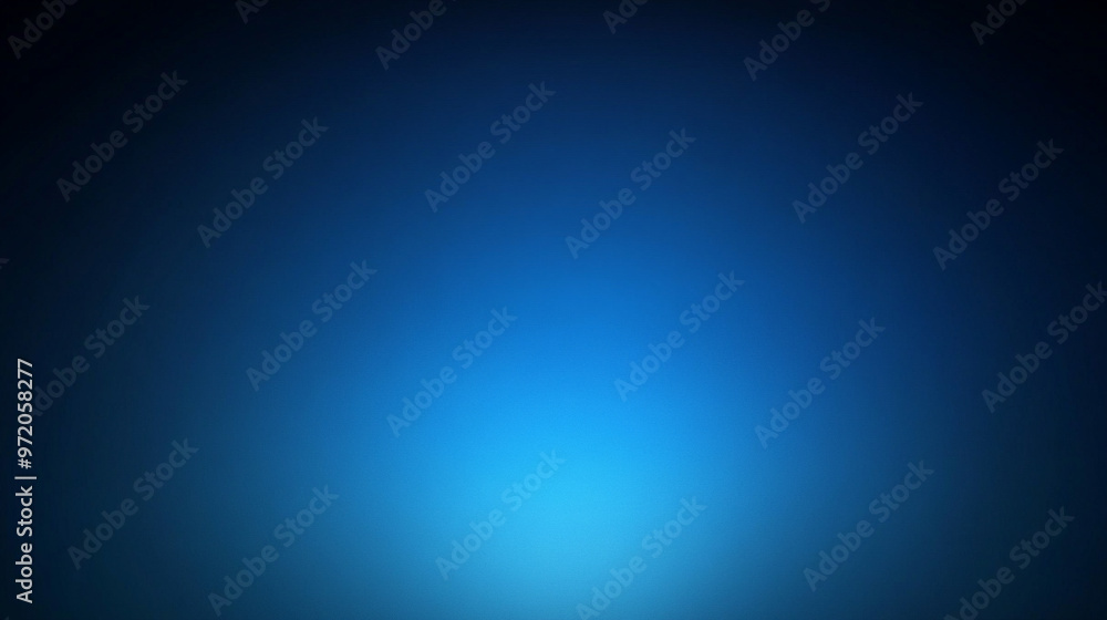 Poster smooth gradient transitions from light to dark shades of blue, creating a calming and minimalistic b