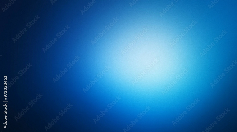 Poster smooth gradient transitions from light to dark shades of blue, creating a calming and minimalistic b