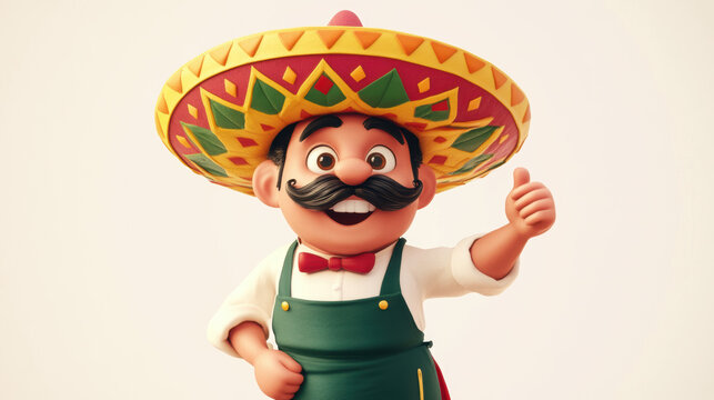 Mexican Man Thumbs Up.