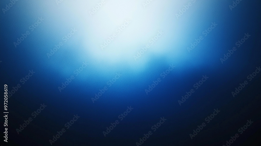 Poster smooth gradient transitions from light to dark shades of blue, creating a calming and minimalistic b