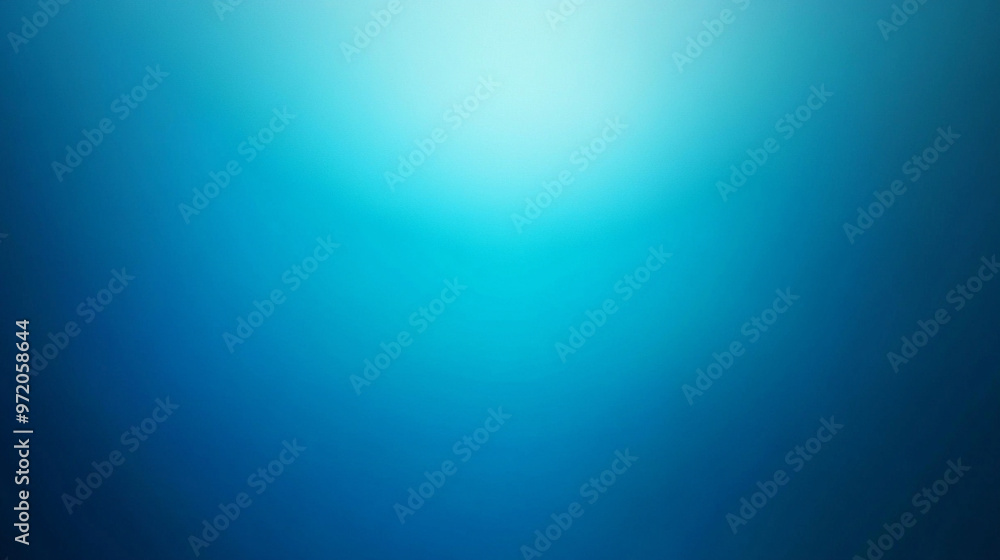 Poster smooth gradient transitions from light to dark shades of blue, creating a calming and minimalistic b