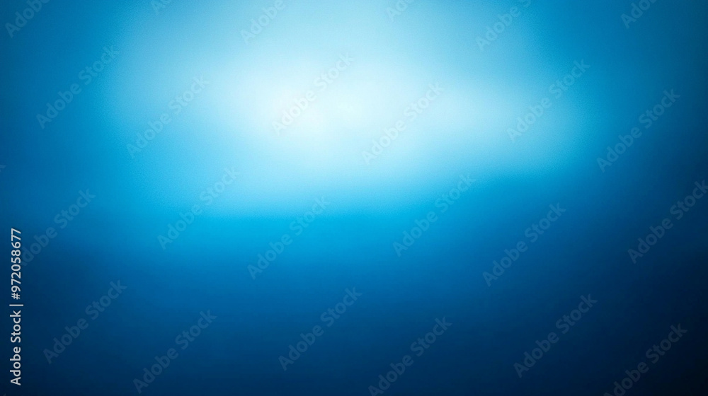 Poster smooth gradient transitions from light to dark shades of blue, creating a calming and minimalistic b