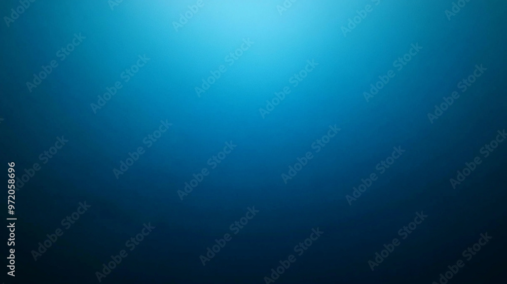 Poster smooth gradient transitions from light to dark shades of blue, creating a calming and minimalistic b