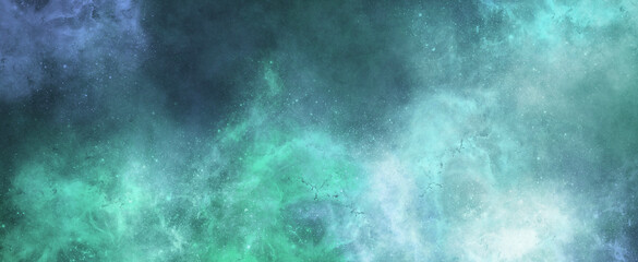 Banner of the universe's blue hue