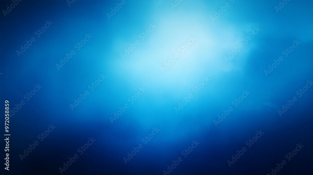 Poster smooth gradient transitions from light to dark shades of blue, creating a calming and minimalistic b
