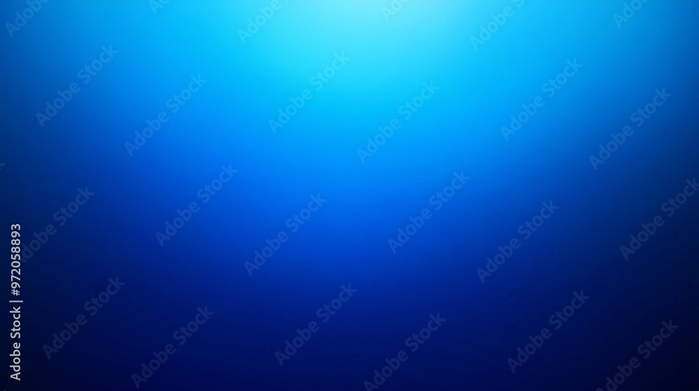 Poster smooth gradient transitions from light to dark shades of blue, creating a calming and minimalistic b
